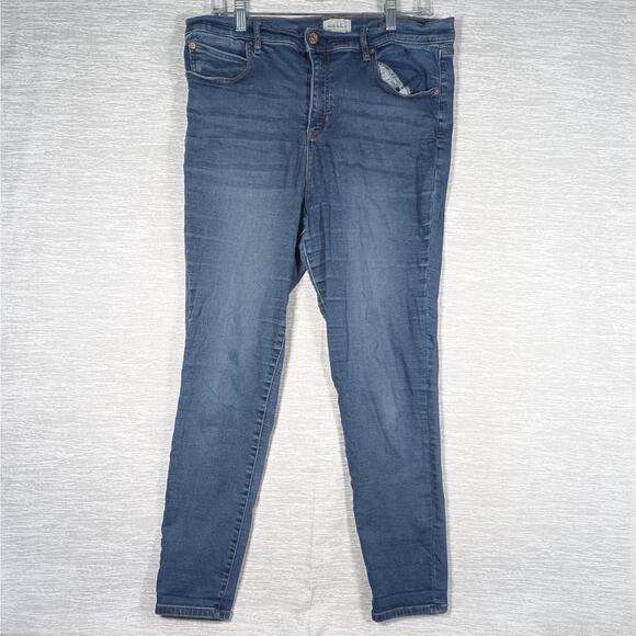 Nicole Miller Jeans Womens Size 16 Blue Soho High Rise Ankle Skinny Jeans - Picture 2 of 9